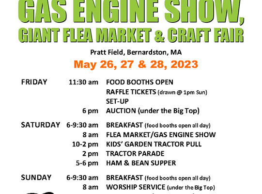 Bernardston Gas Engine Show, Flea Market & Craft Fair