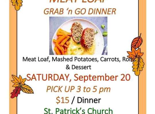 St. Patrick’s Church Meatloaf Dinner