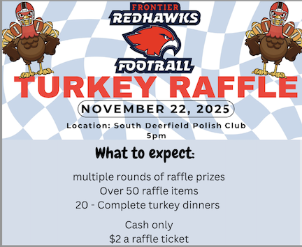 Frontier Youth Football Turkey Raffle